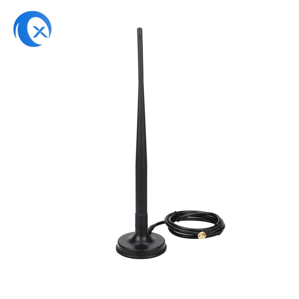 Antena de montagem magnética TX Electronics TX-AB032 4G LTE | 806-960MHz 1710-2690MHz | Cabo LMR195 Conector SMA Antena Externa