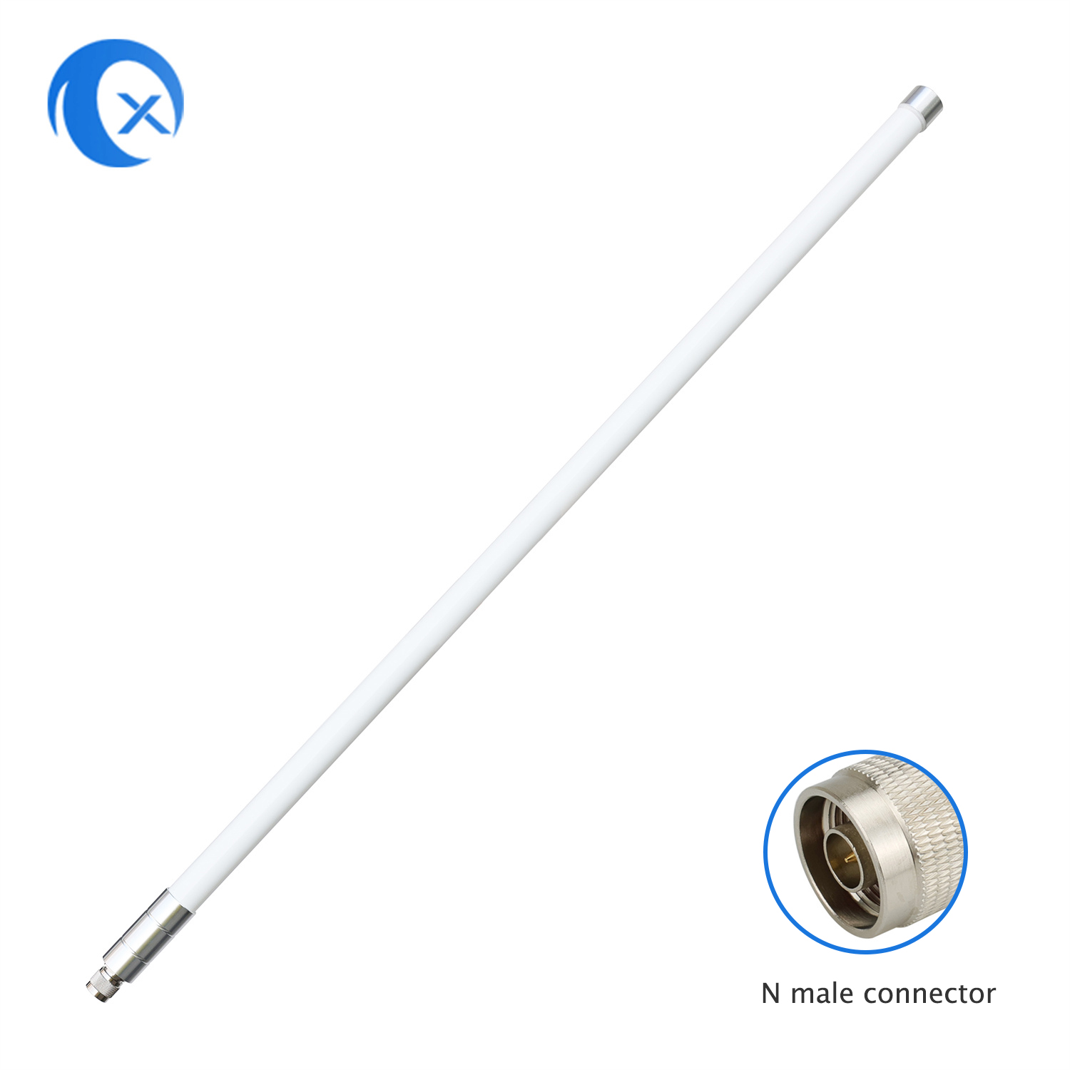 Antena de fibra de vidro TX-HG060 LoRa da TX Electronics | Frequência de 915MHz | Antena Interna Omnidirecional Externa de 5,8dBi