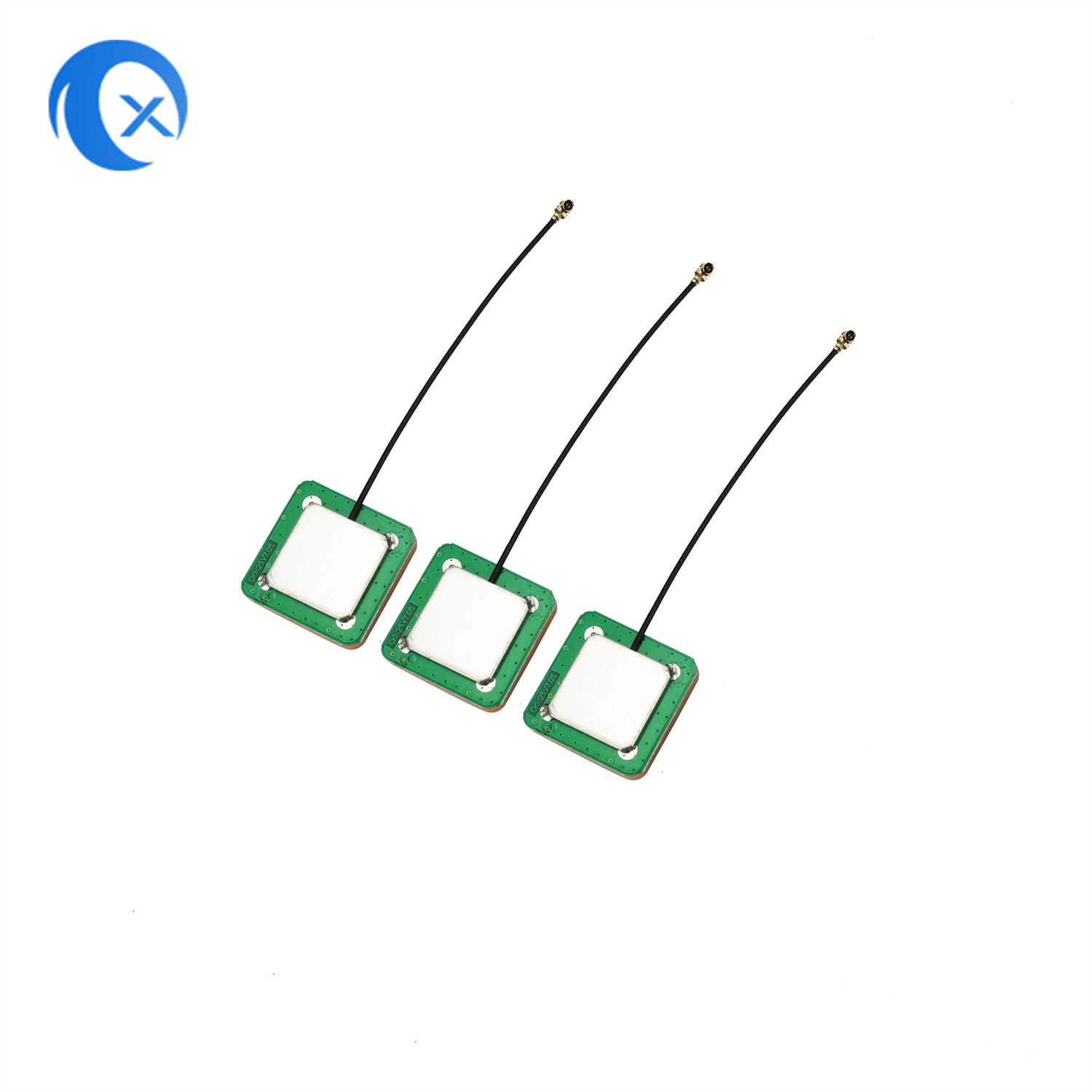 Antena cerâmica ativa GPS TX-AG007 da TX Electronics | 22dBi Ganho Alto | Antena Interna Super Forte de Patch Cerâmica com Conector U.FL